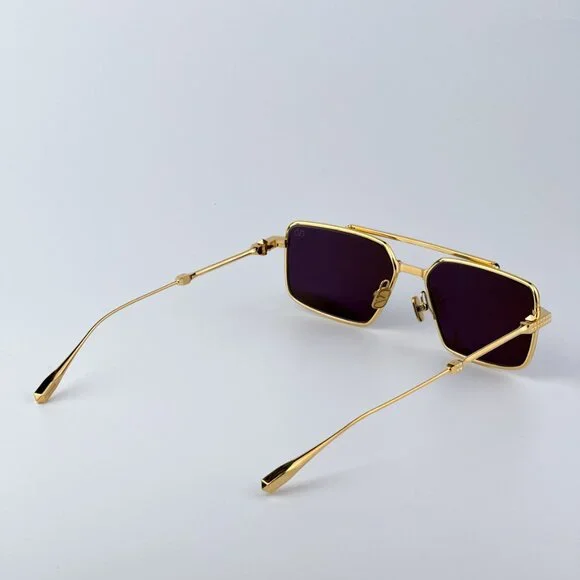 Valentino V-SEI VLS 111B 58 Men Sunglasses Titanium Gold  display picture 2